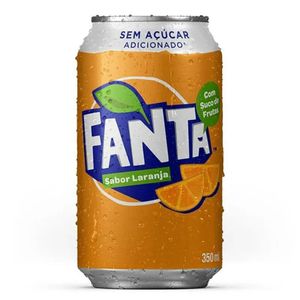 imagem do produto Fanta laranja em lata sem açúcar