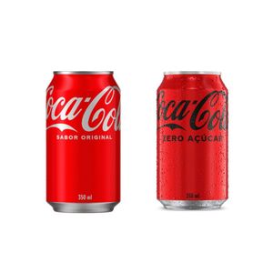 imagem do produto Coca cola lata 350 ml (normal e zero)