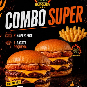 imagem do produto COMBO SUPER * 2 SUPER FIRE + 1 BATATA SIMPLES P