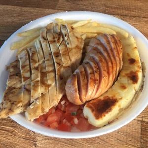 imagem do produto Trio de Churrasco (Filé de Frango na Brasa+Linguiça de Frango+Queijo Coalho)