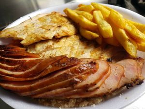 imagem do produto Filé de Frango na Brasa + Linguiça Suína