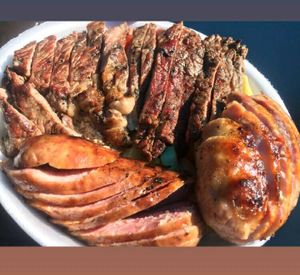 imagem do produto Trio de Churrasco (Contra-filé +Linguiça Suína+Linguiça de Frango)