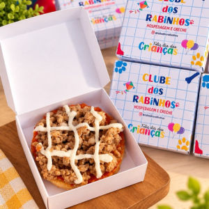 imagem do produto Mini pizza com caixa temática 