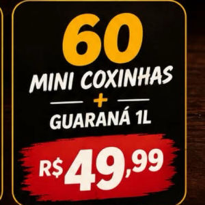 imagem do produto 60 salgados + guaraná 1L