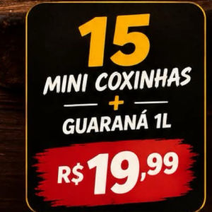 imagem do produto Combo 15 salgados sortidos + guaraná 1L