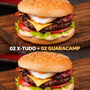 imagem do produto Combo (2 X-Tudo + 2 Garacamp)