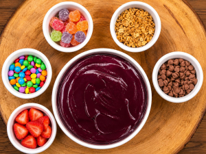 imagem do produto Açaí de 1l c/ 5 complementos grátis separados