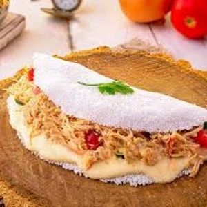 imagem do produto CAIPIRA CREMOSA Tapioca c/ frango desfiado e queijo (coalho ou muçarela)