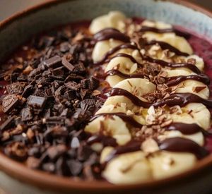 imagem do produto Creme de Açaí com Banana e Chocolate Caribé 300ml