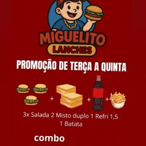 imagem do produto 3x salada + 2 misto duplo + 1 Refri de 1,5L + batata