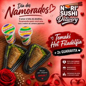 imagem do produto 2x Temakis Hot Filadélfia + 2x Guaravita 290ml