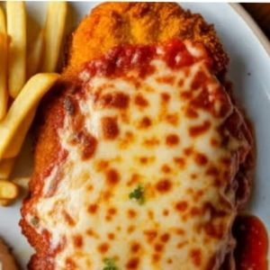 imagem do produto Porção de  parmegiana de frango  com batata frita 