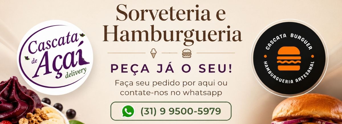 Cascata de Açaí e Cascata Burguer logo