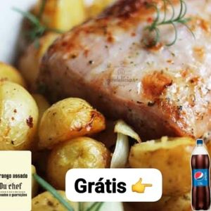 imagem do produto Lombinho assado+ batata assada+farofa 