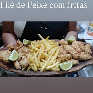 imagem do produto Isca de peixe com batata frita ou aipim 