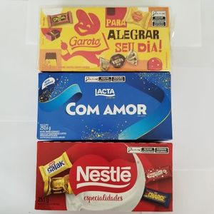 imagem do produto Caixa de bombom Nestlé, garoto e lacta chocolate 