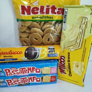 imagem do produto Várias forma e muitos sabores de bolachas. Divirta-se  e faça sua melhor escolha ! 