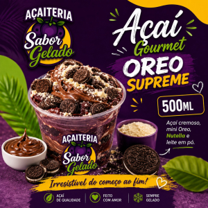 imagem do produto AÇAÍ GOURMET OREO SUPREME + NUTELLA