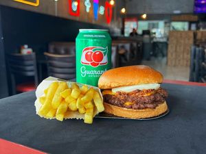 imagem do produto Big Smash Catupiry & Bacon + lata Guaraná & Fritas + R$ 14,99 leve outro burger