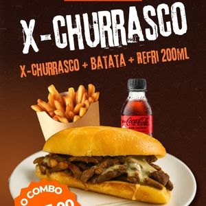 imagem do produto COMBO X-CHURRASCO INDIVIDUAL 1 refrigerante 200ml 