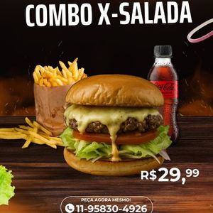 imagem do produto COMBO X-SALADA INDIVIDUAL 1 refrigerante 200ml 