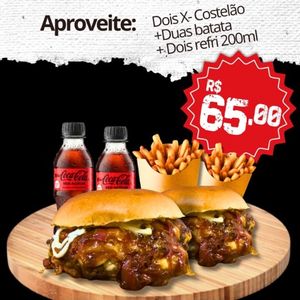 imagem do produto  COMBO - X COSTELÃO 2 refrigerante pet 200ml