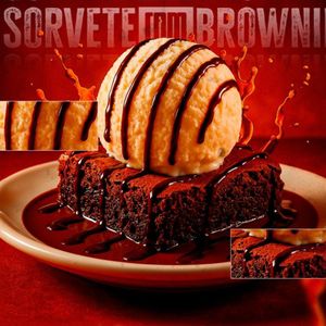 imagem do produto Sorvete de Creme com Brownie