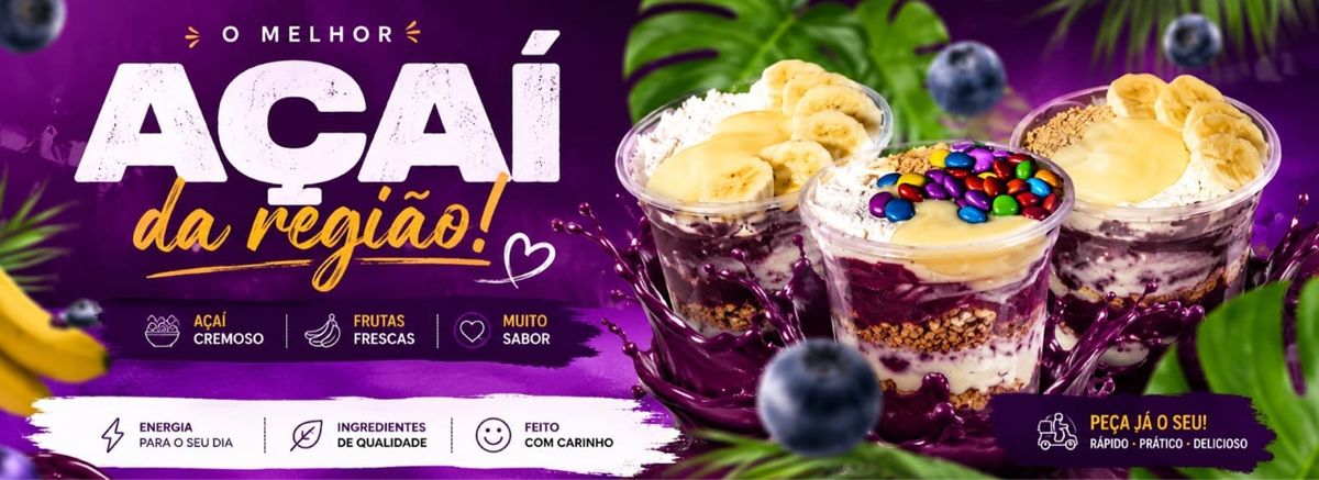 Melhor açaí da região logo