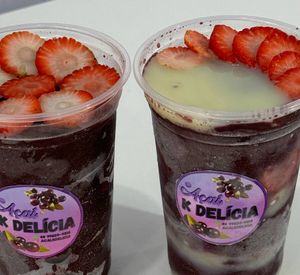 imagem do produto 2x Açaí Natural+ Leite Condersado + Leite em Pó+ morango