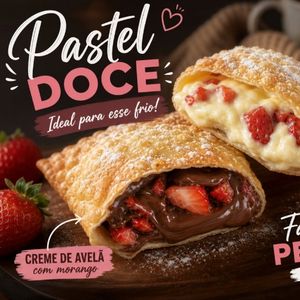 imagem do produto Pastel doce de avelã com morango 
