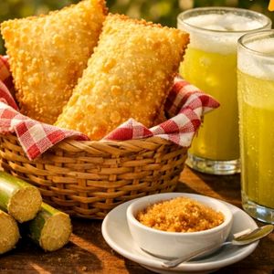 imagem do produto Pastel de mussarela com calabresa.