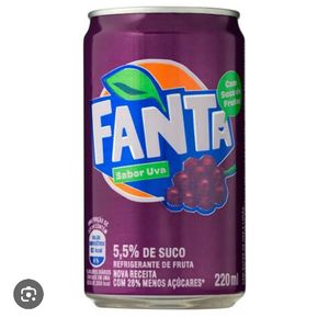 imagem do produto Fanta Uva mini 220 ml.