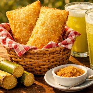 imagem do produto Pastel de banana, queijo e canela.