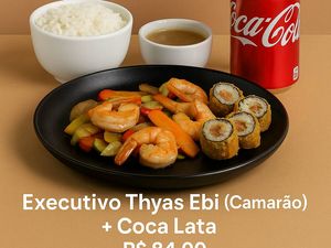 imagem do produto Executivo-3 Thyas Ebi (Camarão) + Coca Lata  R$ 84,90
