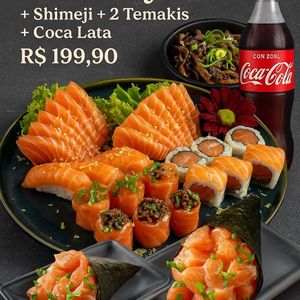 imagem do produto Combo imperial trufado Thyas – 54 peças + Shimeji + 2 Temakis + Coca 600 ml 