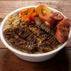 imagem do produto MARMITA P (650g) 1 opção de carne (proteína)