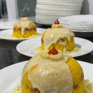 imagem do produto Cuscuz com frango,      queijo e banana