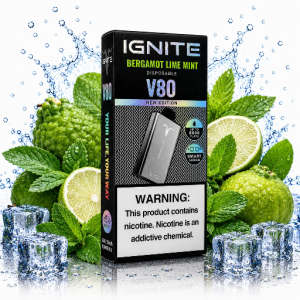 imagem do produto Ignite v80 Bergamot Lime Mint 🍊🍋🟩