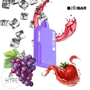 imagem do produto Nikbar 10.000 puffs Grape Strawberry Ice 