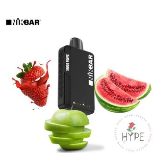 imagem do produto Nikbar 10.000 puffs Strawberry Apple Watermelon 