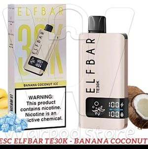 imagem do produto Elfbar TE30k Banana coconut ice