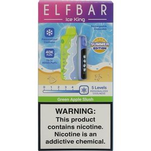 imagem do produto Elfbar Ice King 40k Summer Edition Green Apple Slush