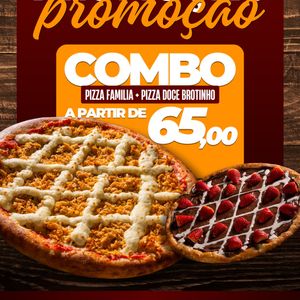 imagem do produto 1 Pizza Familia (40 Cm)+1 Broto Doce (25 Cm)
