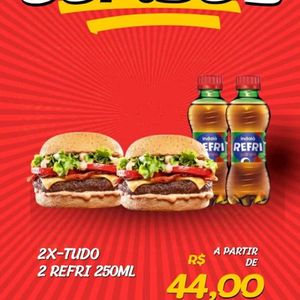 imagem do produto Combo 2 =( 2 lanches + 2 refri)