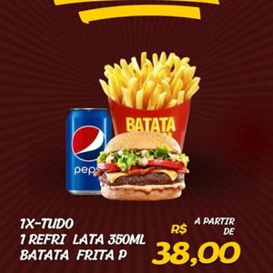 imagem do produto Combo 4 =( lanche + batata + refri lata)