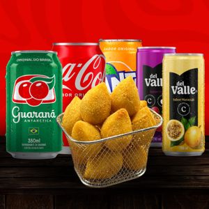 imagem do produto Combo Solteiro - 25 Salgadinhos + 1 Refri/Suco Lata