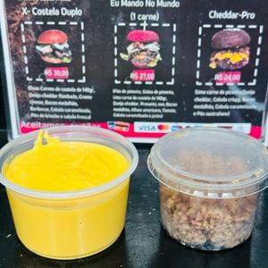 imagem do produto Piscina de cheddar + Farofa de bacon 