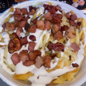 imagem do produto Porção de batata com queijo e bacon 400g