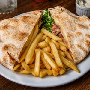 imagem do produto Beirute de queijo e presunto+ batata frita