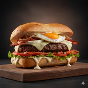 imagem do produto Baguete de carne bacon e ovo 